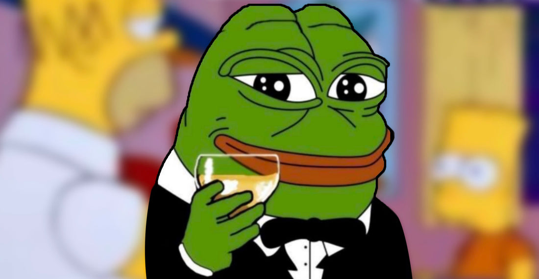 Simpsons Pepe to the Moon